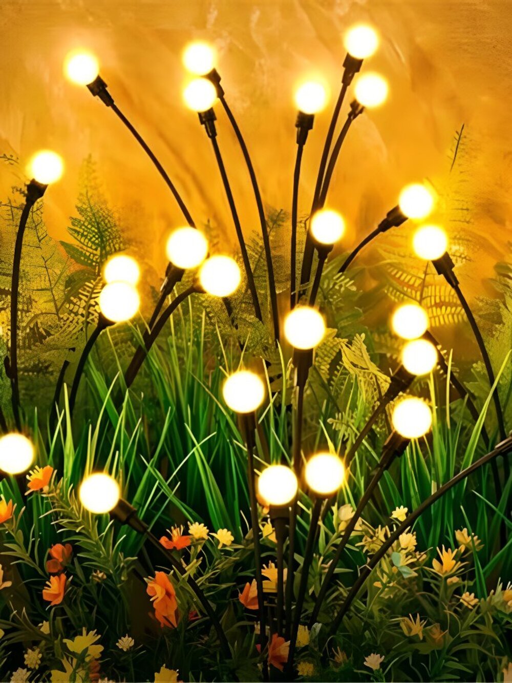 Solar Lights Outdoor(4 Pack,32 LEDs), Solar Garden Lights, Outdoor